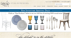 Desktop Screenshot of libertypartyrental.com